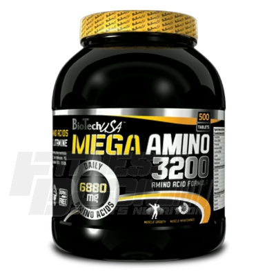 BioTech USA Mega Amino 3200 500 Tabletten (900g)